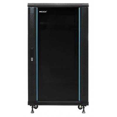 PHASAK Armario Rack 19" Phasak Pro 32U  600x800 Desmontado (Incluye: 2 bandejas de 19? + Regleta electrica 19? + Juego de ruedas +  Ventilacion)